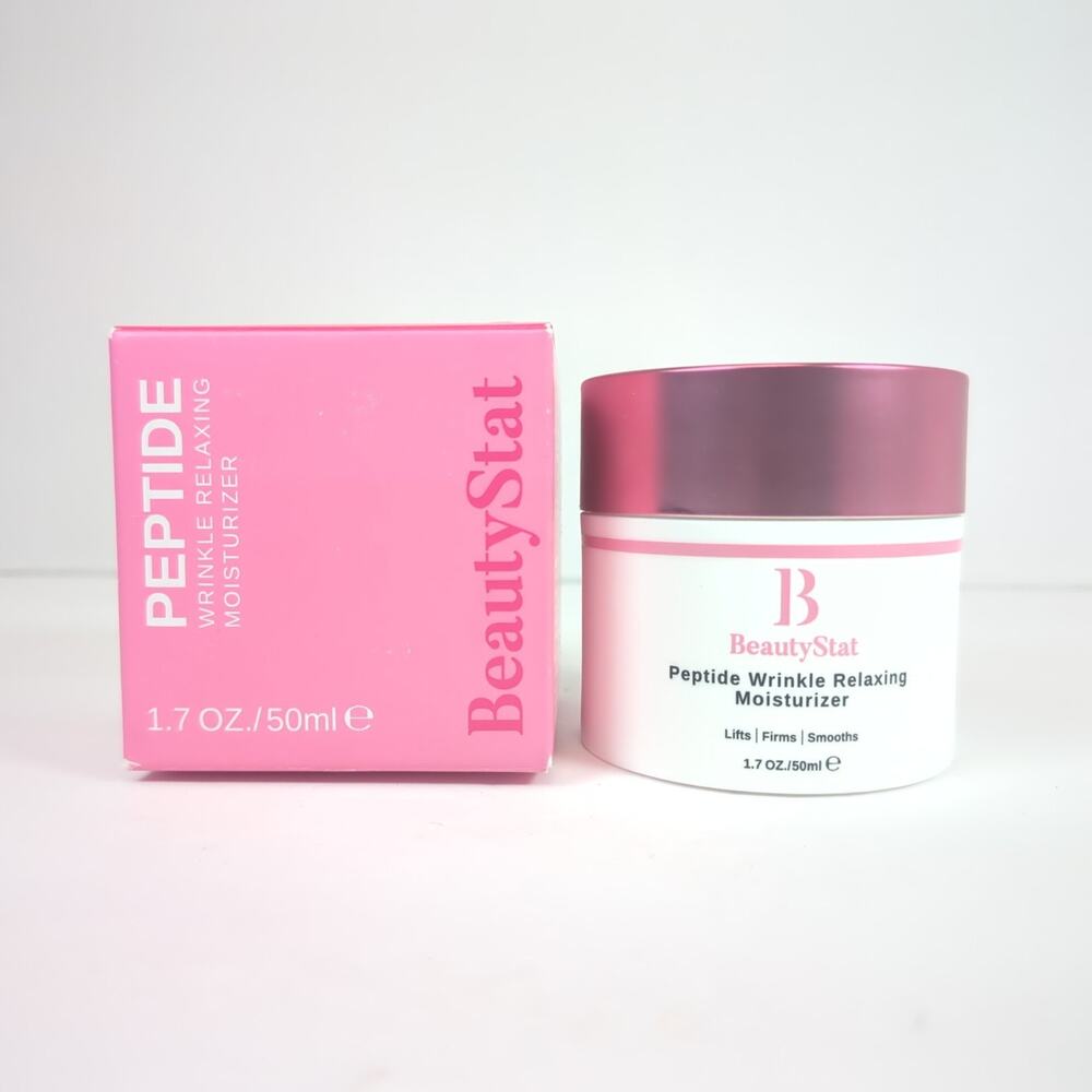 BeautyStat‎ Peptide Wrinkle Relaxing Moisturizer 1.7oz Full Size New Sealed Box